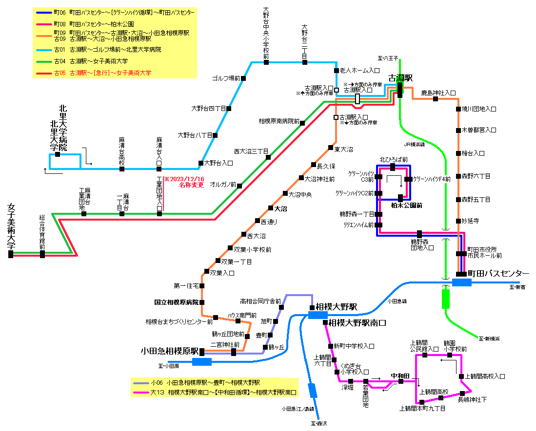 横浜線の路線図・地図 - ジョルダン