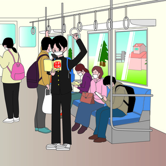 いらすとやに「電車でVR」登場：Oculus Go! Go!