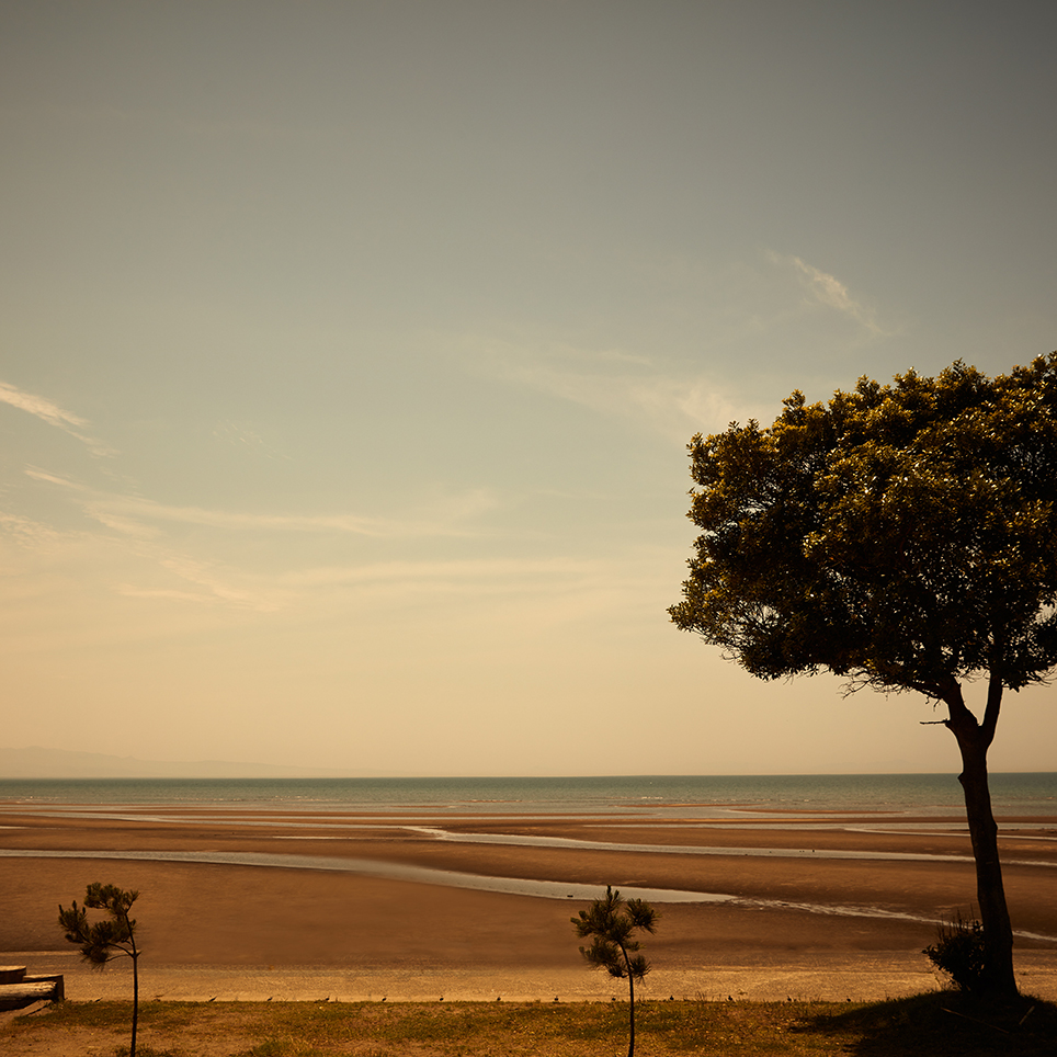 真玉海岸で夕陽に輝く干潟を撮ってきた！Footprints -足跡