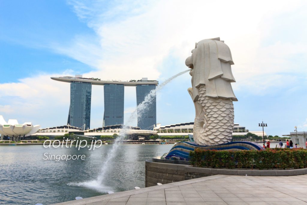マーライオン公園 シンガポール Merlion Parkあおいとりっぷ