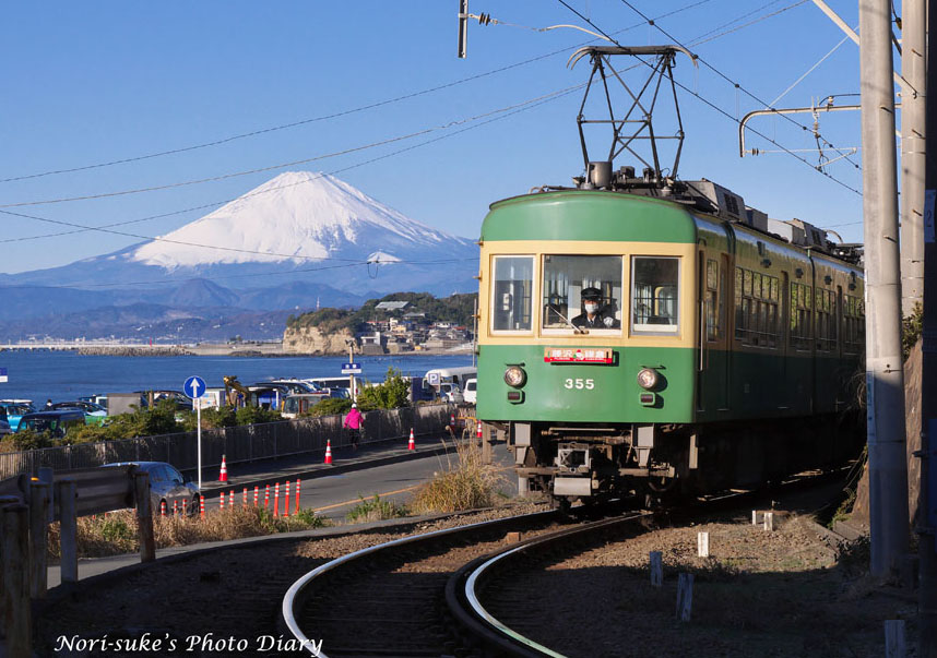 撮影地:稲村ケ崎～七里ヶ浜間の鉄道写真2nd-train
