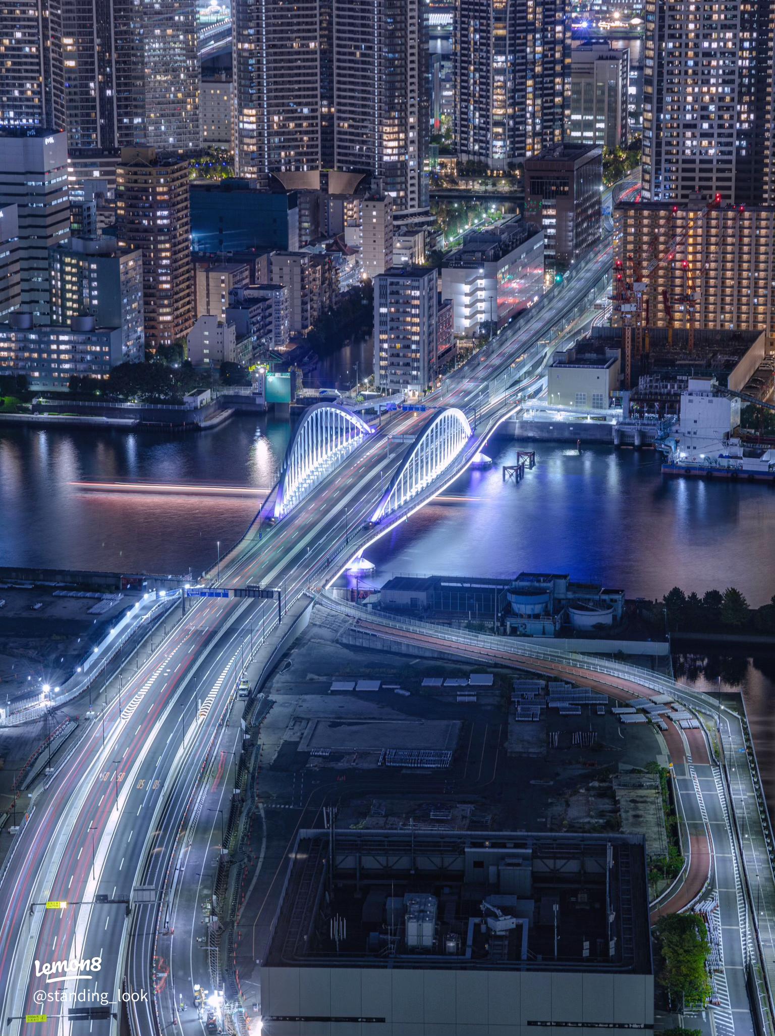 Tokyo night view Yurikamome