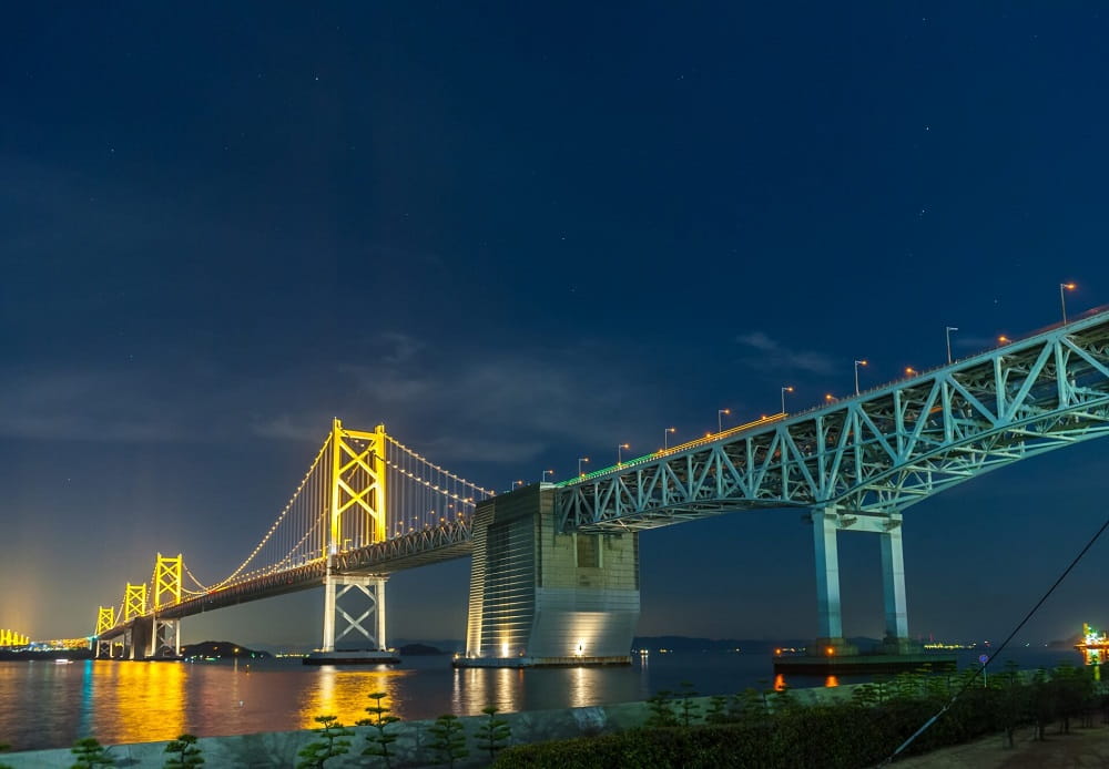 瀬戸大橋ライトアップ夜景10選