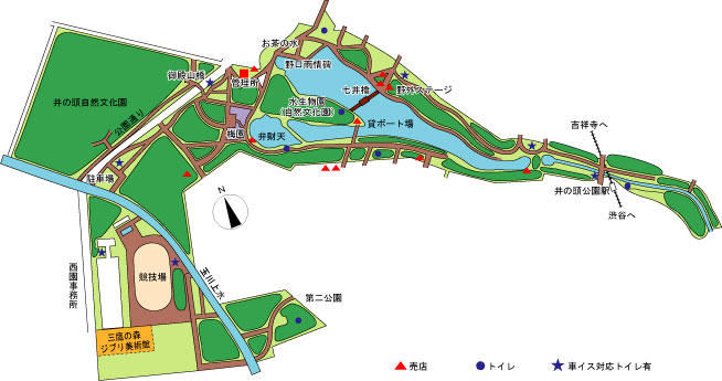 井の頭恩賜公園駐車場パーキングをお探しならs-park 都内の駐車場検索