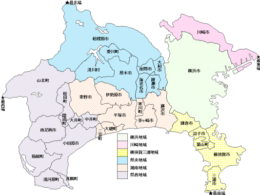神奈川県 都道府県から地図を検索マピオン