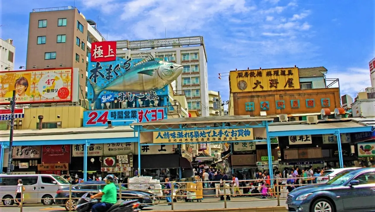 月島駅 1～10番出口 路線図