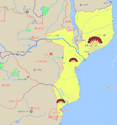 モザンビーク国旗の由来・意味や特徴をイラスト解説