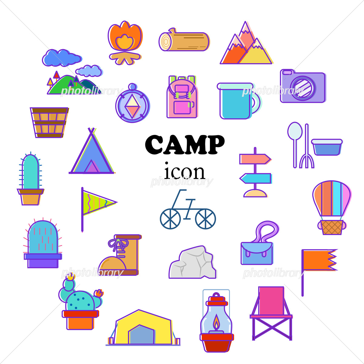 3,441 Camping Outdoor Icons High