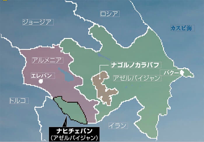 ナゴルノ ・ カラバフ紛争地図のイラスト素材・ベクター