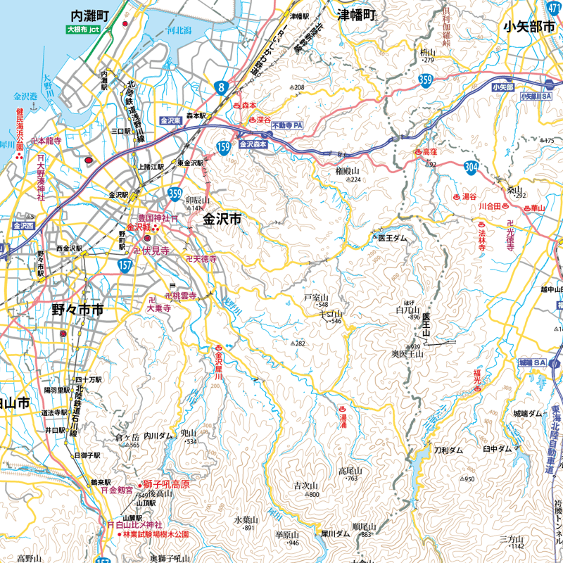 石川県 地理・地形・地図47Prefectures 47都道府県のあれやこれや