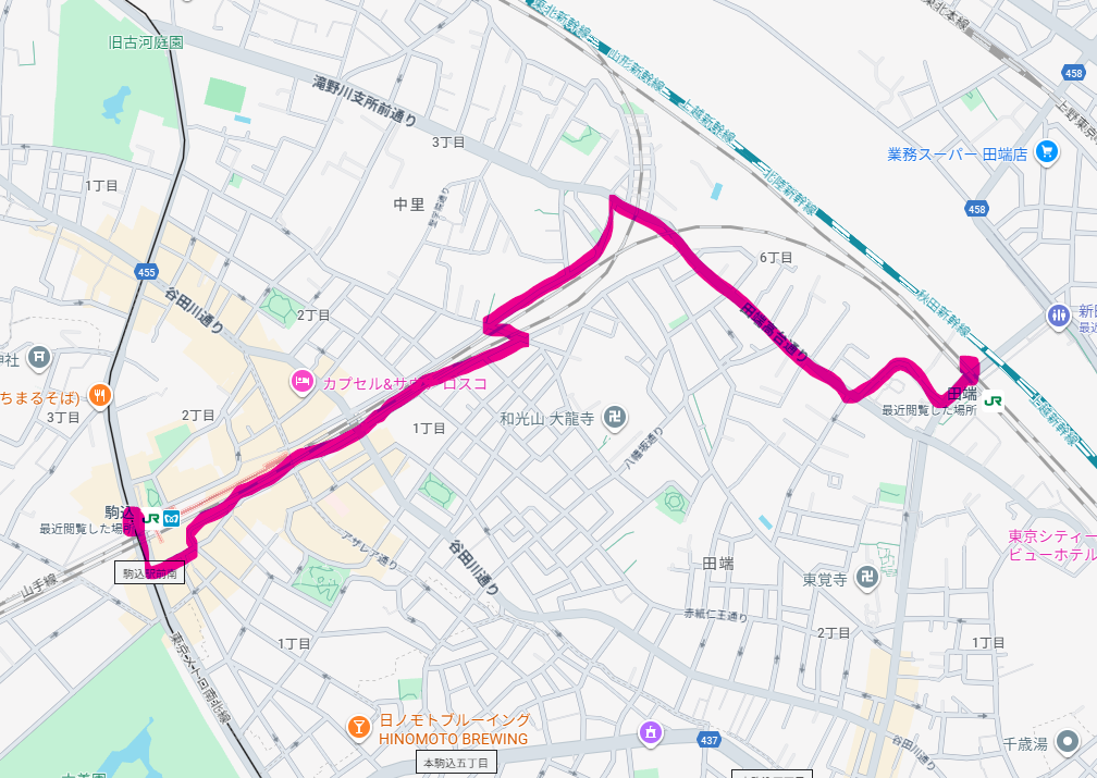 JR山手線 路線図フリー版