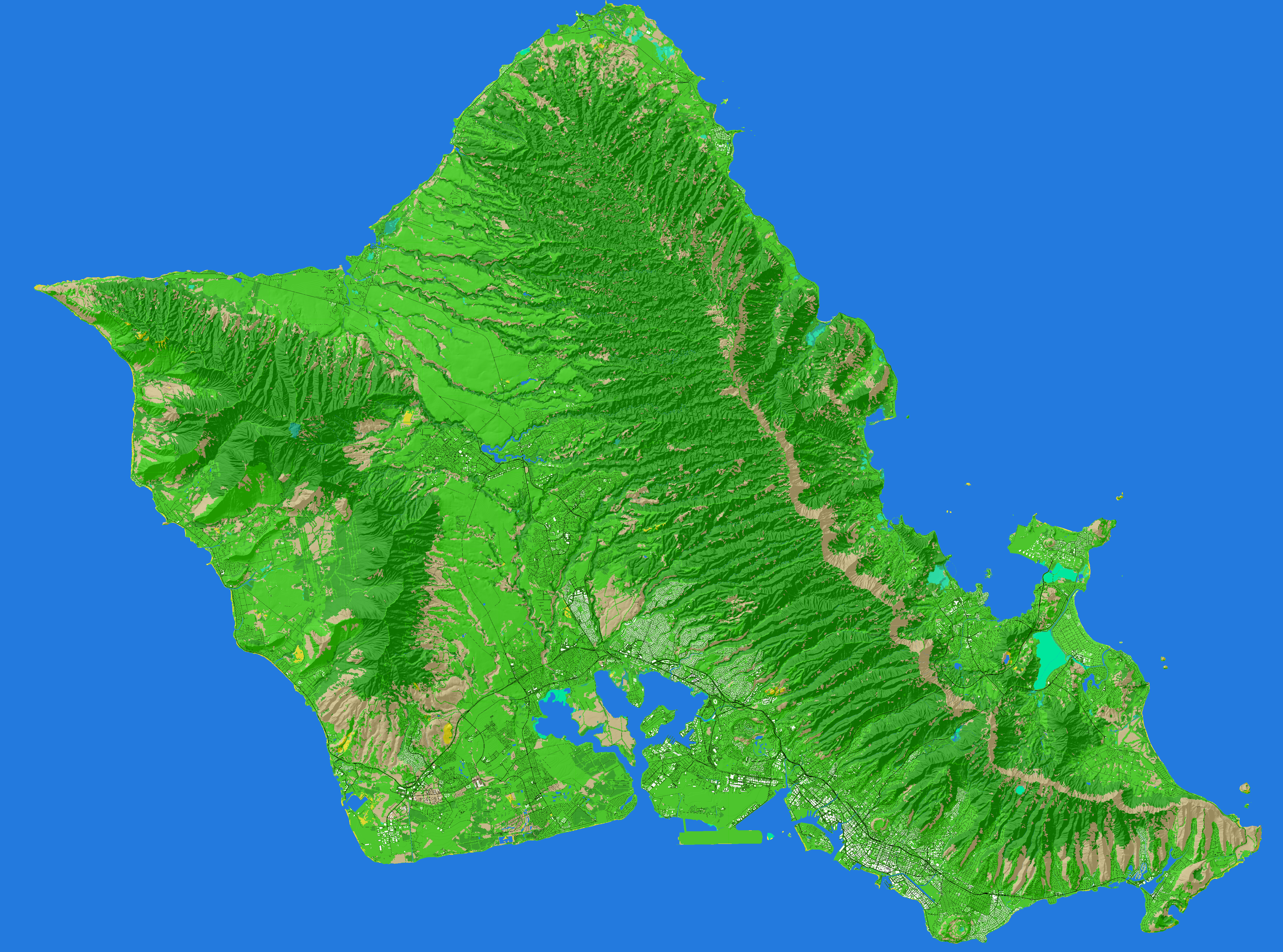 ハワイ・オアフ島のビーチマップ – skyseeker