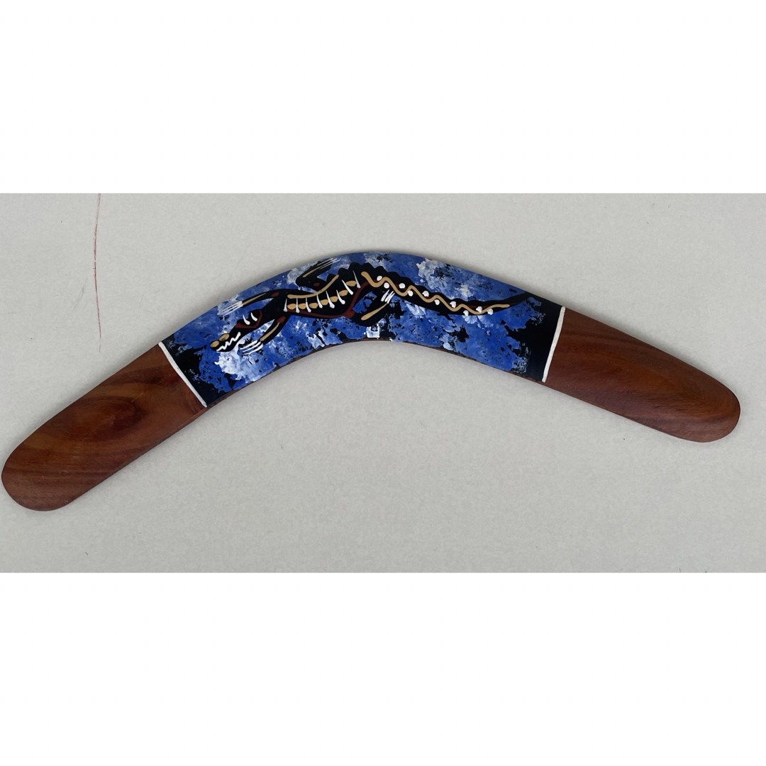 オーストラリア観光土産 アボリジニ 木製ブーメラン 装飾スプーン