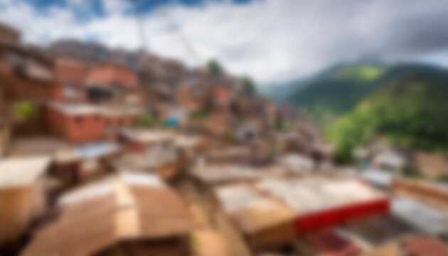 スラム街 SDGs 住み続けられるまちづくりを 11-1e-bizillust