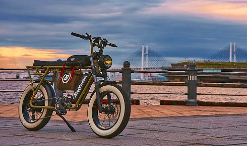 クラシックなデザインの 電動アシスト自転車『TRP-01』 BLACK、BEIGEの2色展開！ あなたはどっち？？yadea電動モビリティ電動アシスト自転車電動自転車クラシッククラシカル街乗りストリートファットバイクfatbike安定した走行人気blackbeige