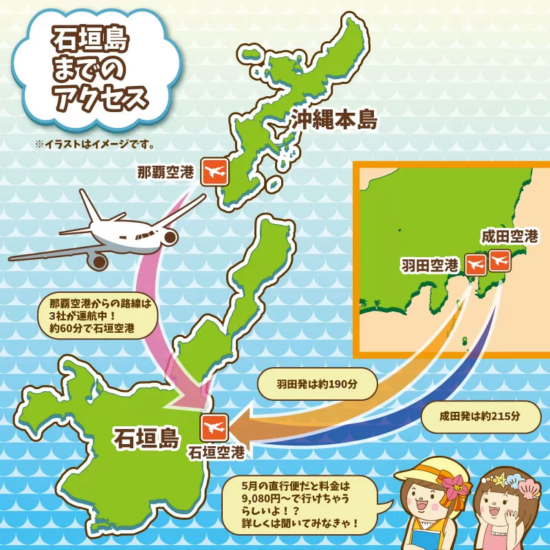 石垣島イラストマップ石垣島ナビ