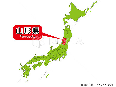 CraftMAP 日本地図色分け + 県名地図外入