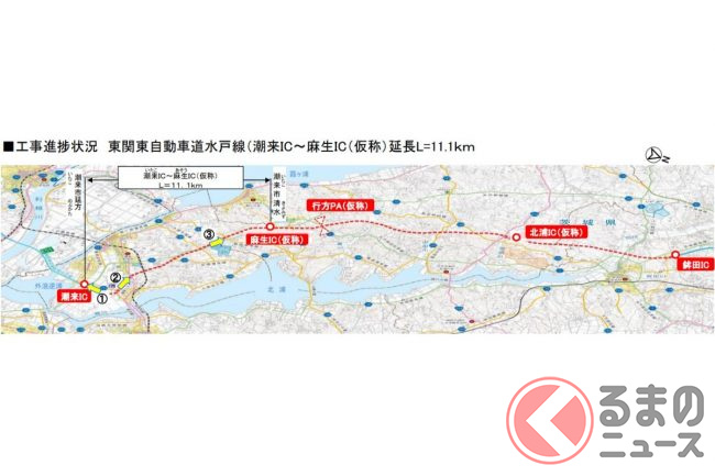東関道 潮来IC～鉾田IC間30.9km、事業認可 ─ 物流ニュースのＬＮＥＷＳ