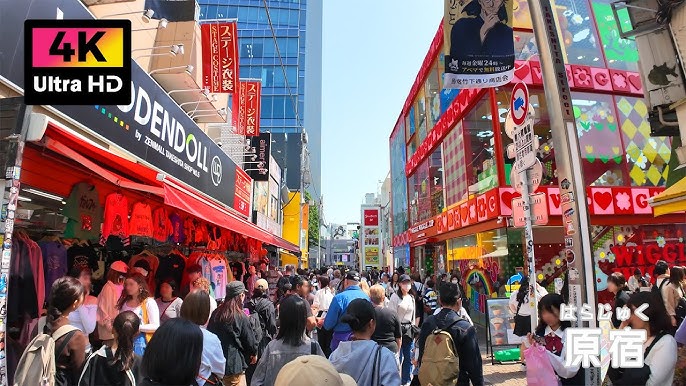 原宿竹下通りの TAKEPARA CAFEに 竹ぱらの壁が出現🩵🩷💛