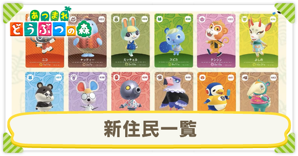 あつ森 人気住民ランキングVer.2.0最新版 あつまれどうぶつの森-