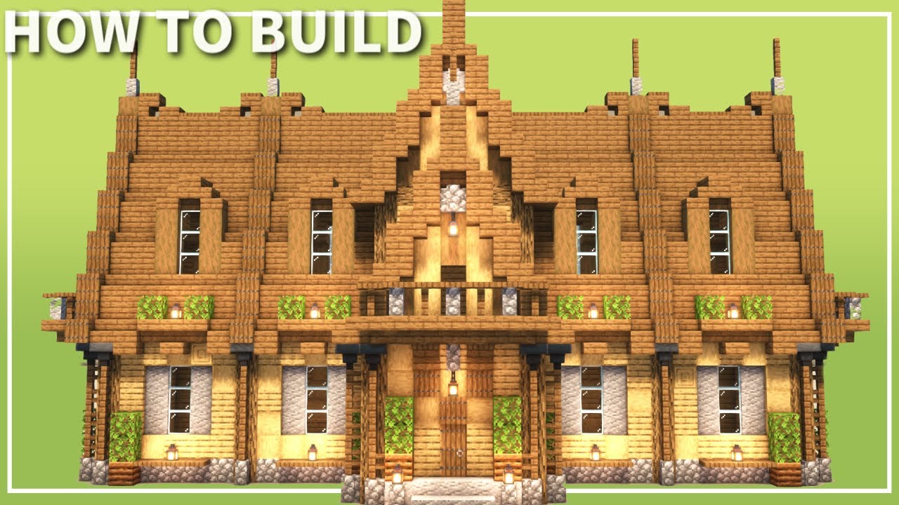 マイクラ 建築初心者でも作れる！木2種類のオシャレな家の作り方を紹介マイクラモール