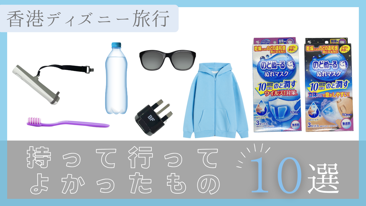 2024夏最新 真夏のディズニーランド・シーの持ち物解説&パッキング What's in