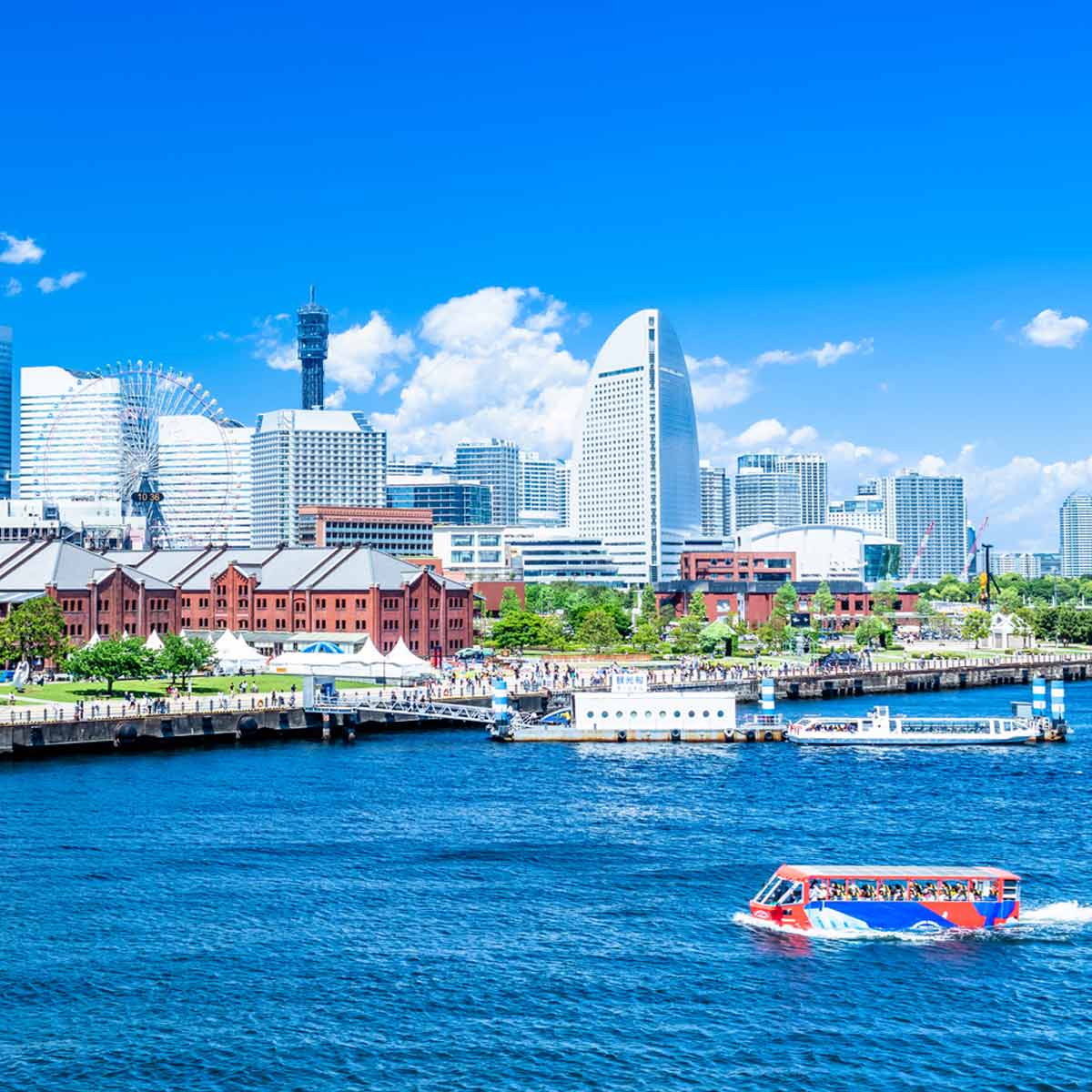 みなとみらいの眺望 街並みと青空 : ID-1204ご当地写真・イラスト素材サイト PICTY