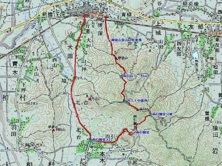 岩瀬駅から御嶽山・雨引山・雨引観音を縦走 あじさい祭 2022 6