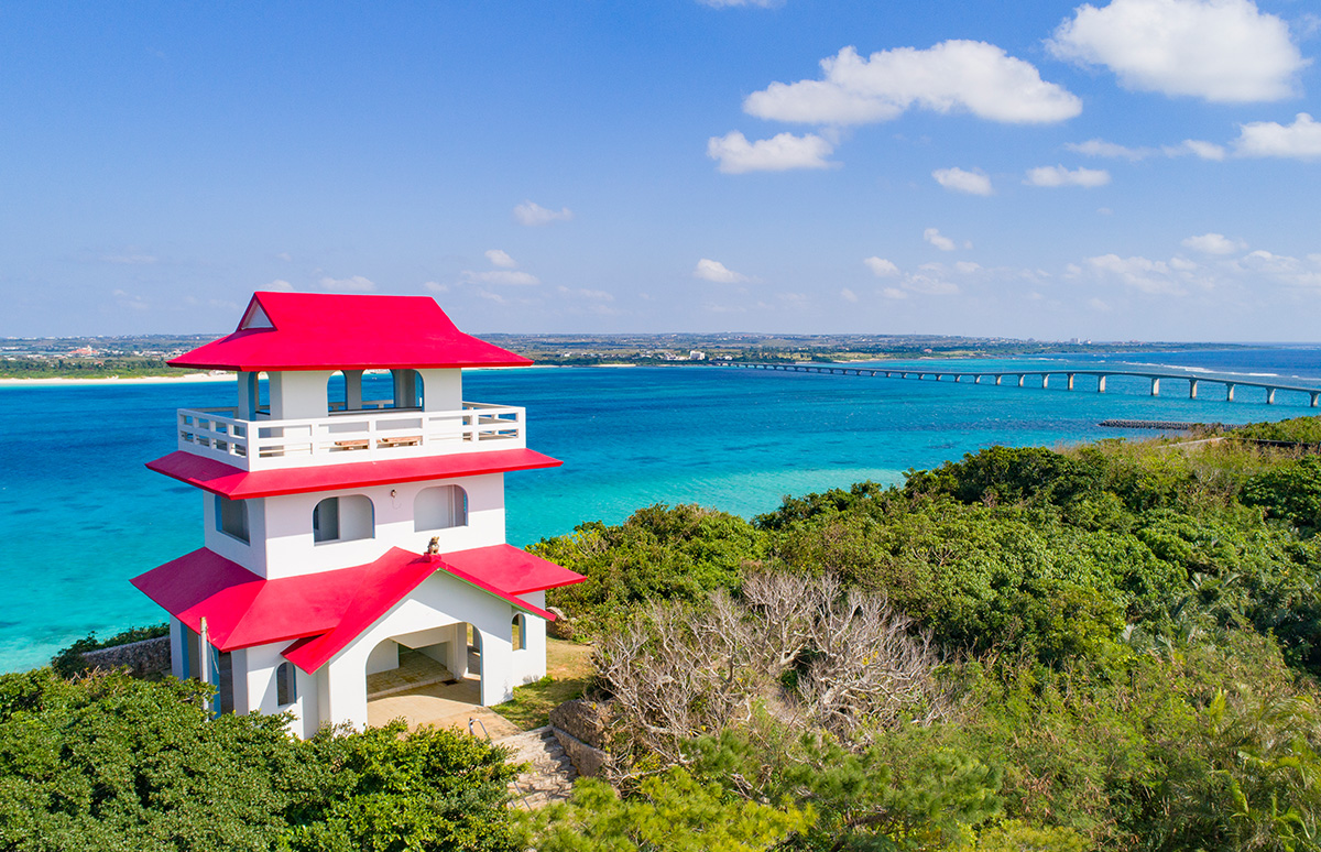 宮古諸島「来間島」の絶景スポット『竜宮城展望台』沖縄チョイス