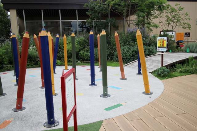 歩き始めの赤ちゃんにおすすめ！無料で遊べる屋上庭園 ぐらんぐりんガーデン の遊具全紹介！inグランツリー武蔵小杉 - ゆるいくじ