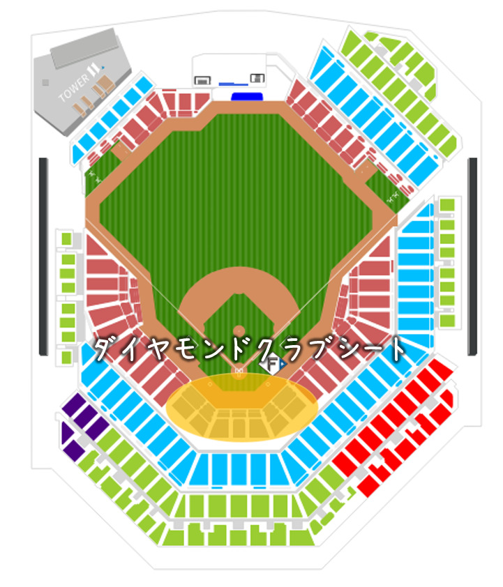 座席表予想図 エスコンフィールド北海道 – 座席表予想図.アリーナ