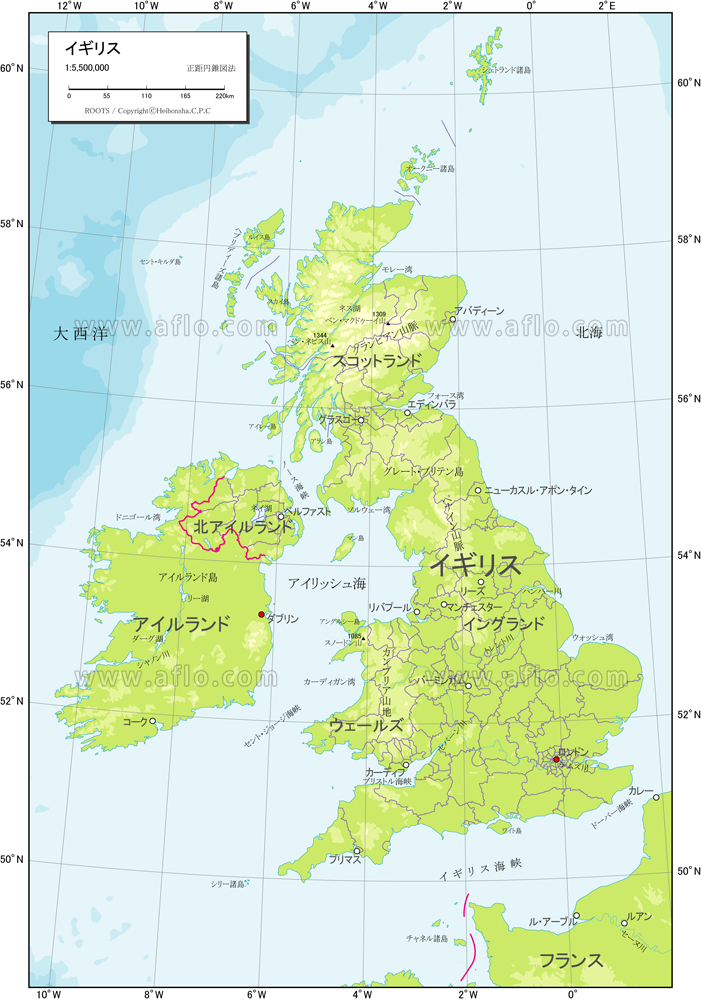 イギリスの地図 - creazilla.comのフリーベクターシルエット