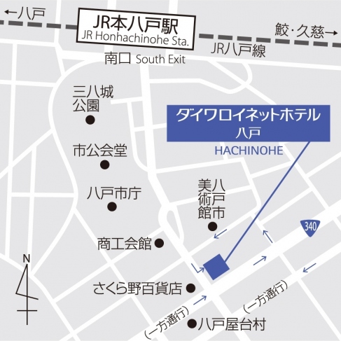 八戸線の路線図・地図 - ジョルダン