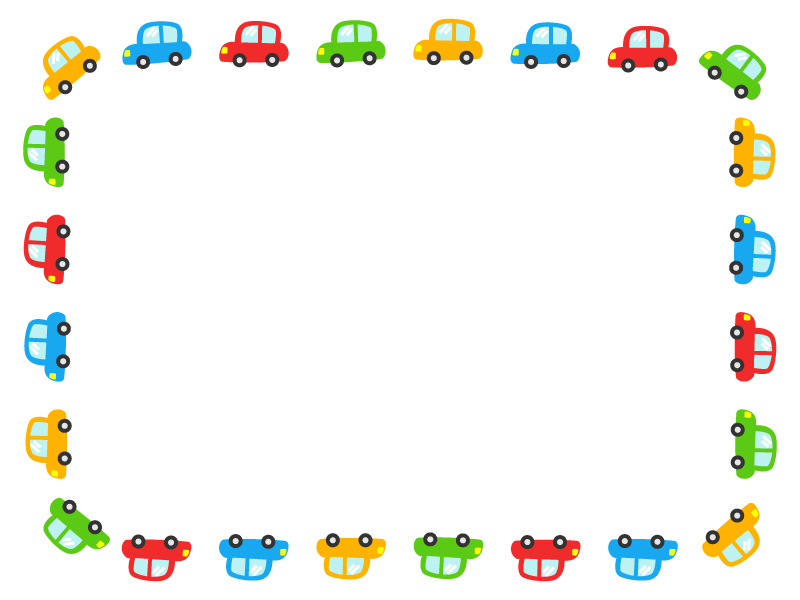 赤い自動車のイラストイラスト無料・かわいいテンプレート