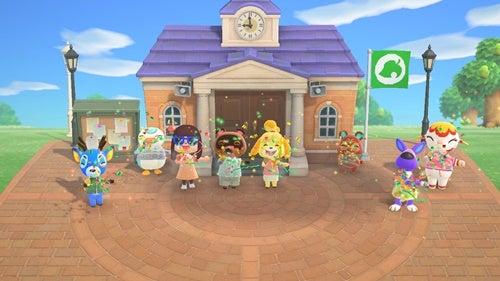 あつ森 マイデザイン50 『鬼滅の刃』風に島の旗を変えよう