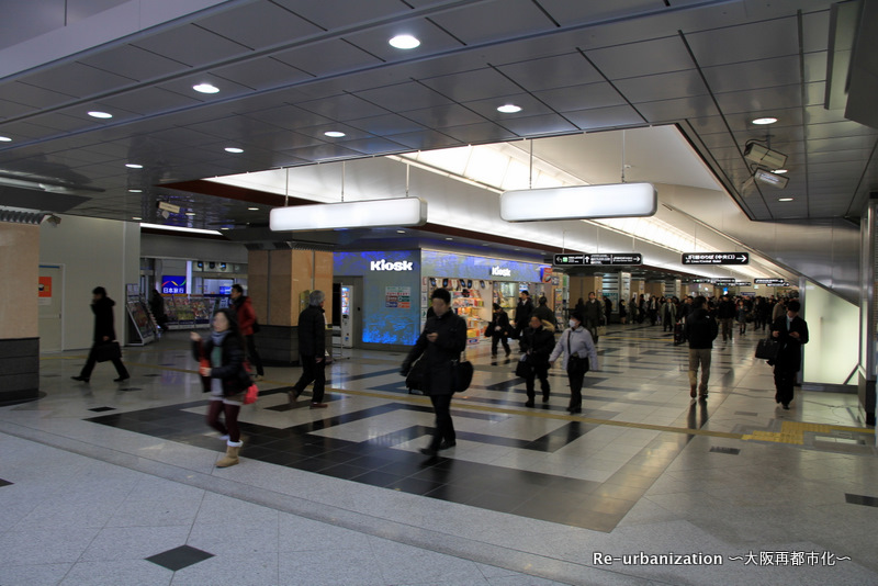 JR大阪駅中央口改札からJR大阪駅の各改札口までの行き方