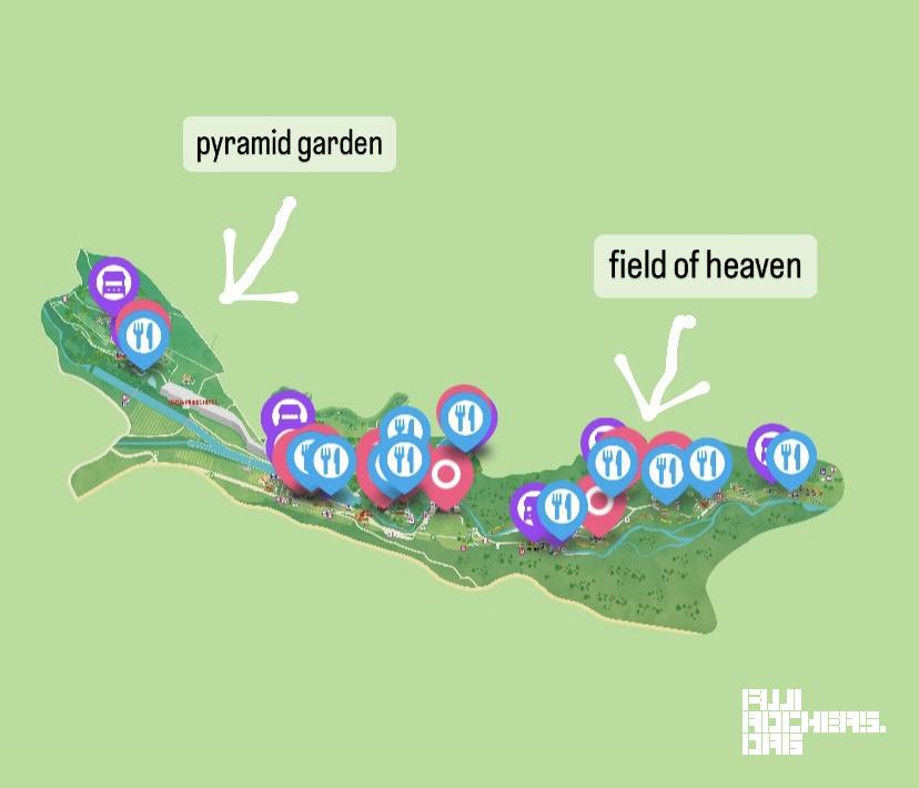 Gear Otaku: フジロックの歩き方その1：キャンプサイトと各ステージの距離を把握する