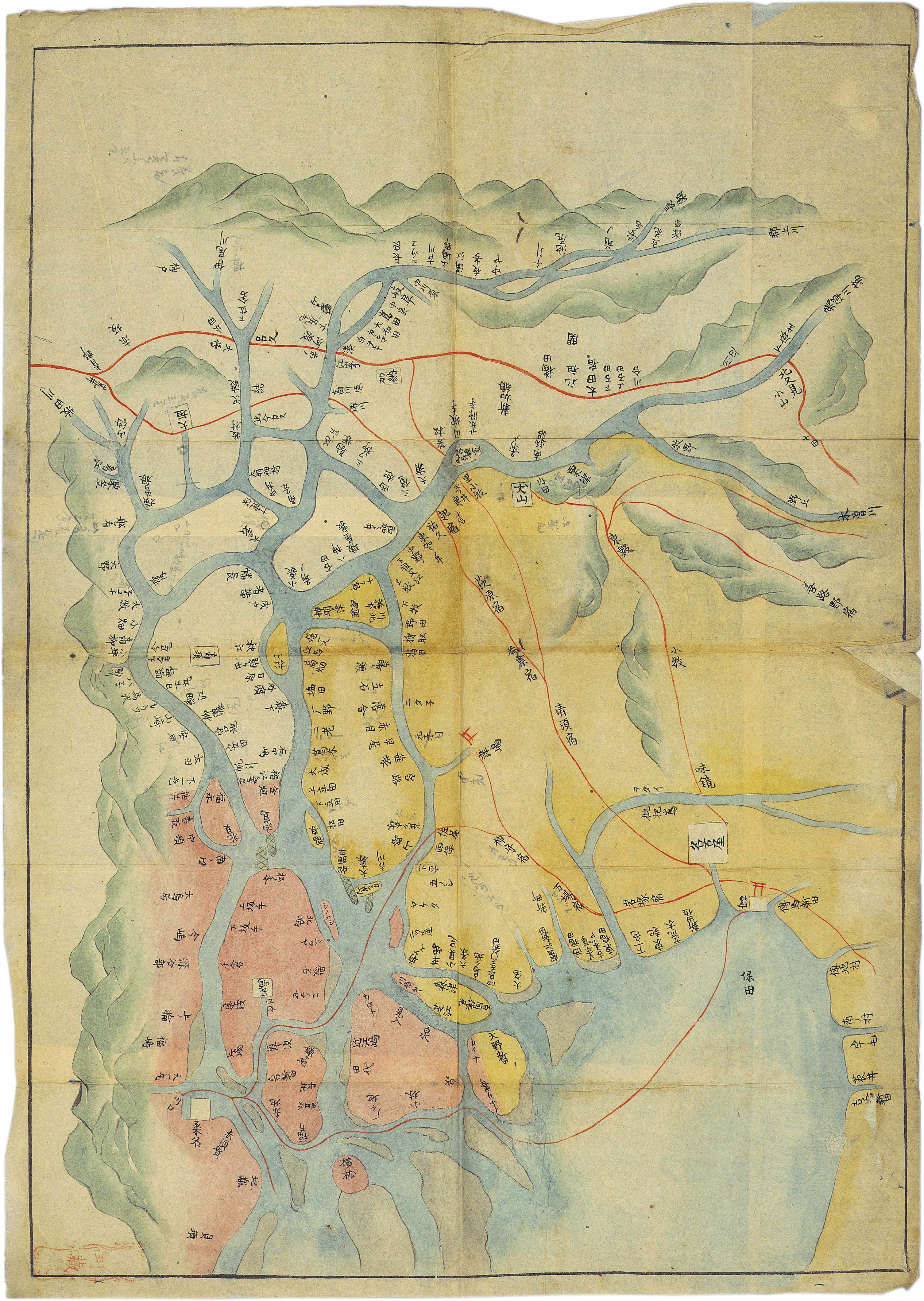 古地図風日本地図 イラスト素材1025874- フォトライブラリ