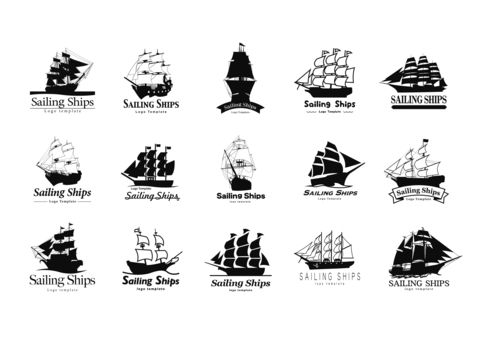 汽船の黒いシルエット。等高線蒸気船の産業青写真。古い船の眺め:上面、側面、正面。蒸気船の図面。産業用車両のイラスト素材・ベクター Image193475309