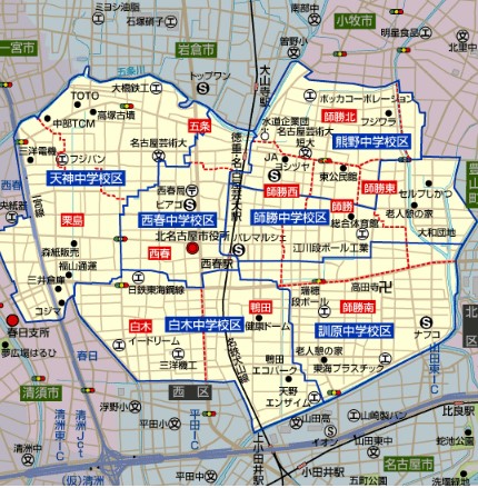 北名古屋市 | 市役所アクセスマップ