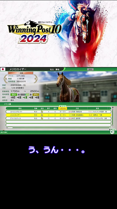 ウイニングポスト10 世界系統昇格 ネイティヴダンサー編 解説-