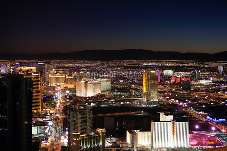 647 ラスベガス 夜景 空撮