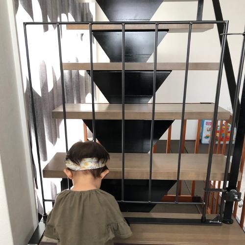 リビング階段下のベビーゲート4人の子どもたちと＊my homeでしあわせ暮らし