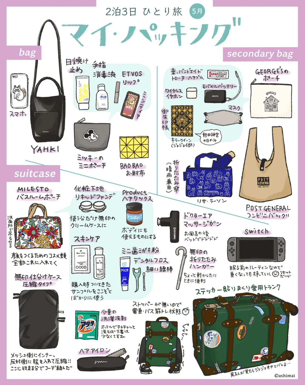 旅行 ラクで快適な「パッキング」基本の荷物のしまい方！ 整理収納アドバイザーの収納術公式