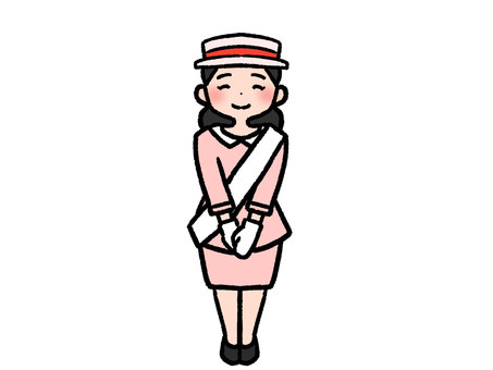 フリーイラスト観光して回る旅行中の二人女性パブリックドメインQ：著作権フリー画像素材集