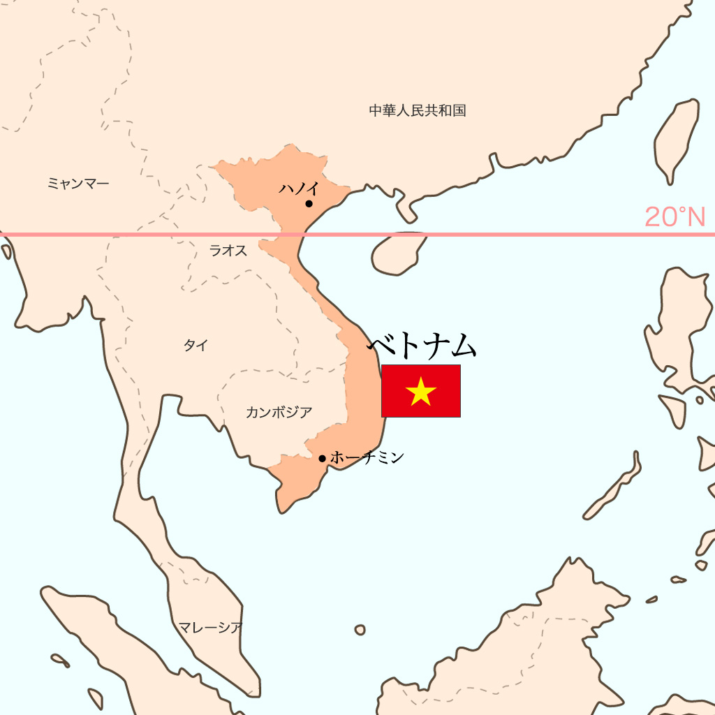 ベトナム, d-maps.com: 無料地図, 無料の空の地図,