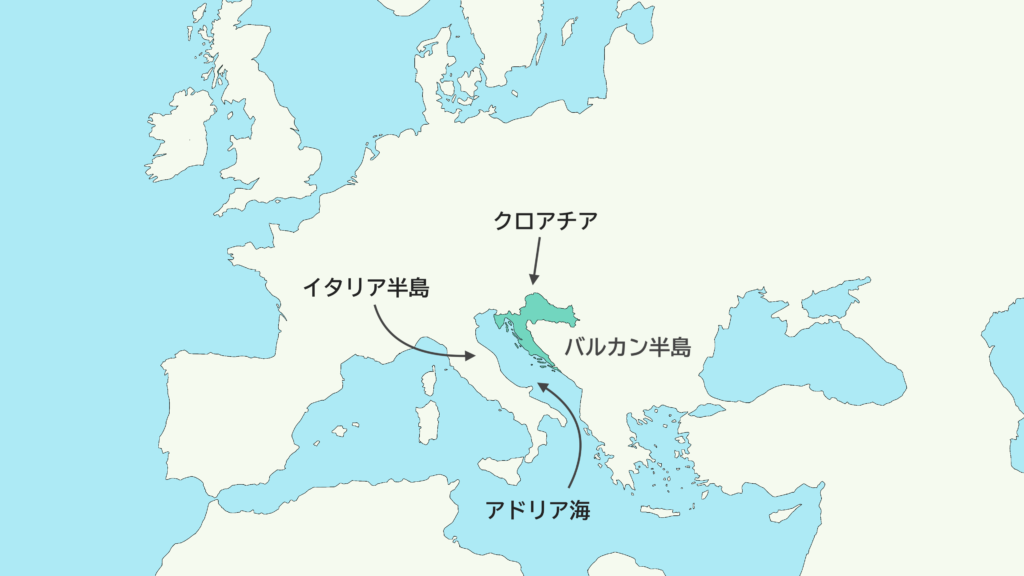 今さらながら・地図。 : クロアチアの碧い海の夢