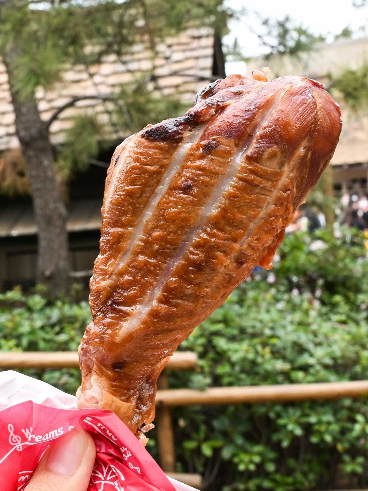 ディズニーではひたすら呑んで食べて🍻 スモークターキーレッグをビールで流し込んでみたかってんな🥹🍺カチューシャより家でも使えるヘアバンド派です🙆‍♀️🐷ディズニーランドディズニーランドグルメ