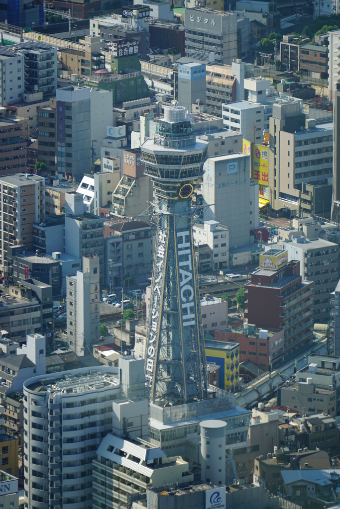 あべのハルカス展望台から通天閣を見下ろす by ビョルンID：7032386- 写真共有サイト:PHOTOHITO