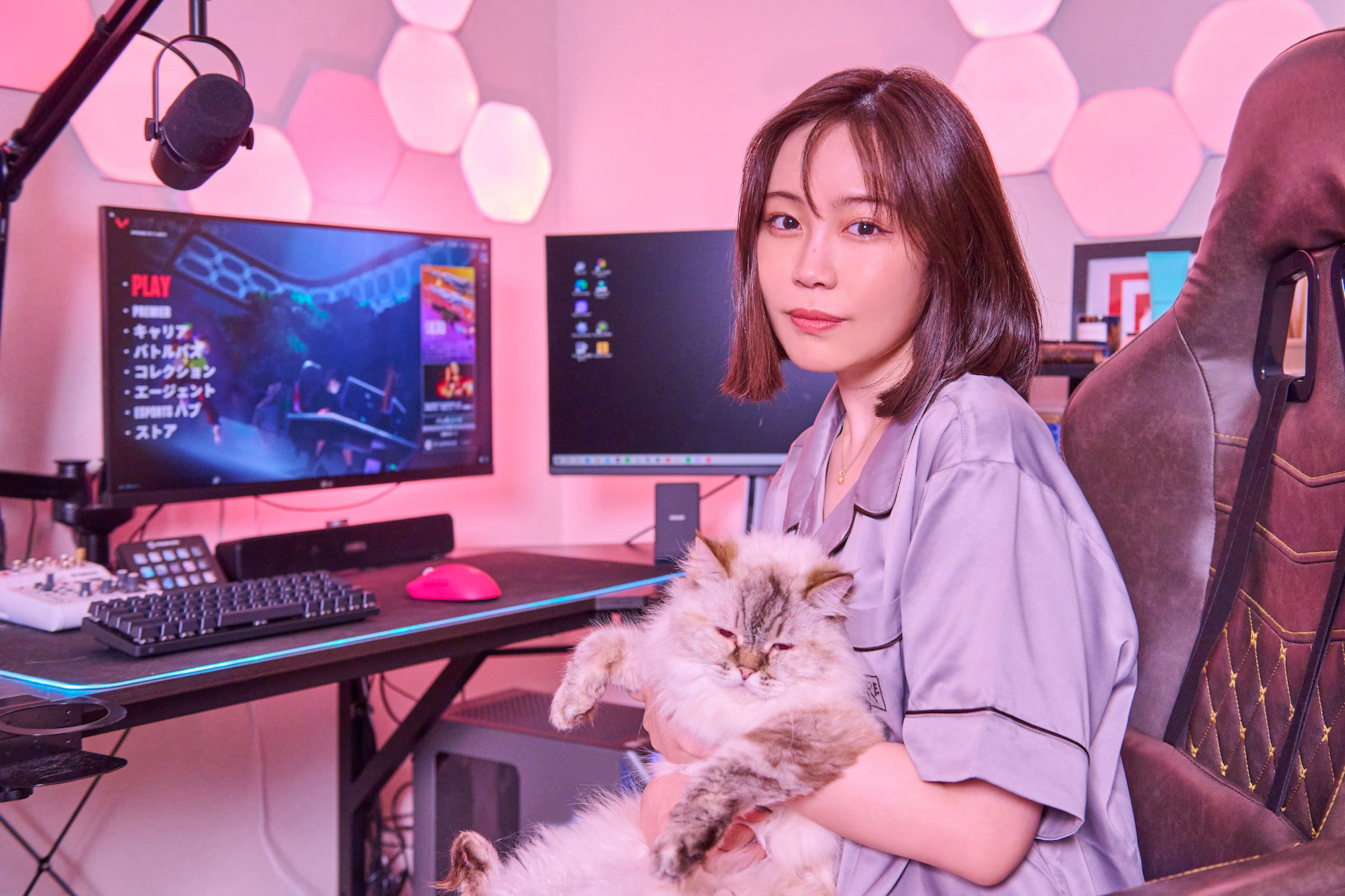 ピンクゲーミング部屋TikTok